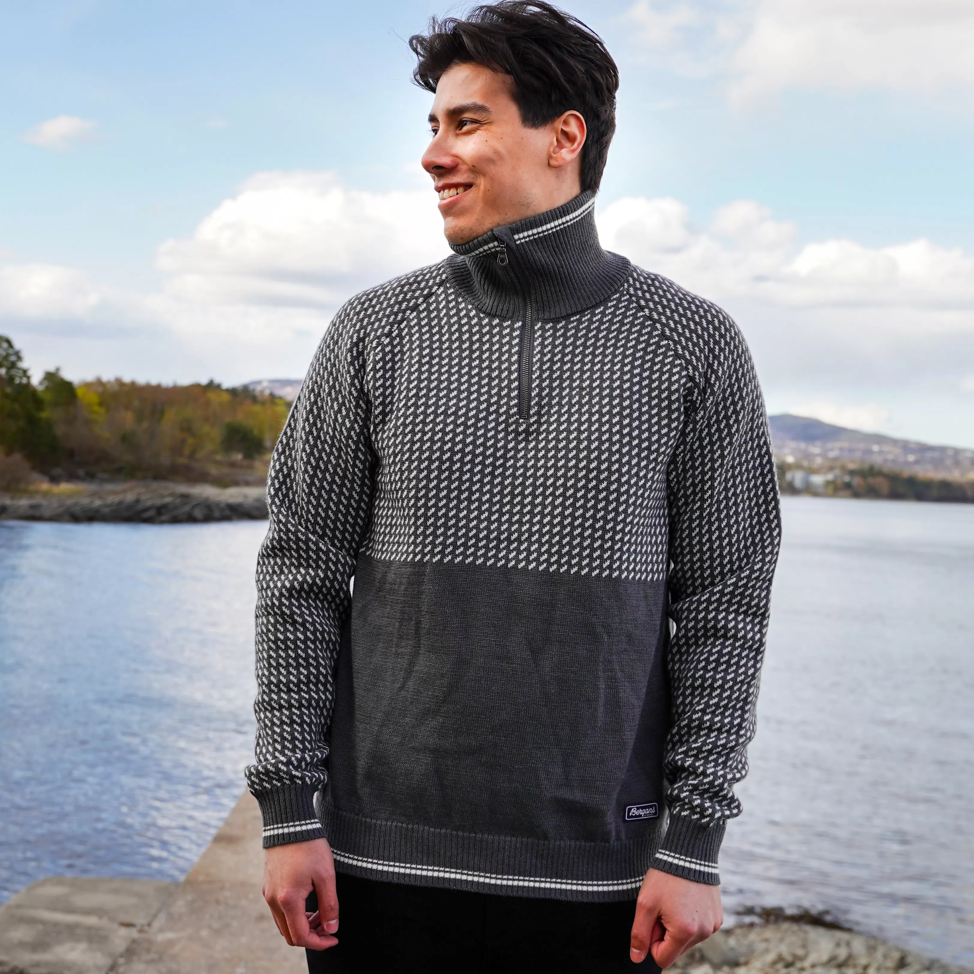 Bergans Alvdal Wool Half Zip - ^ Wool | Jumpers and long sleeves