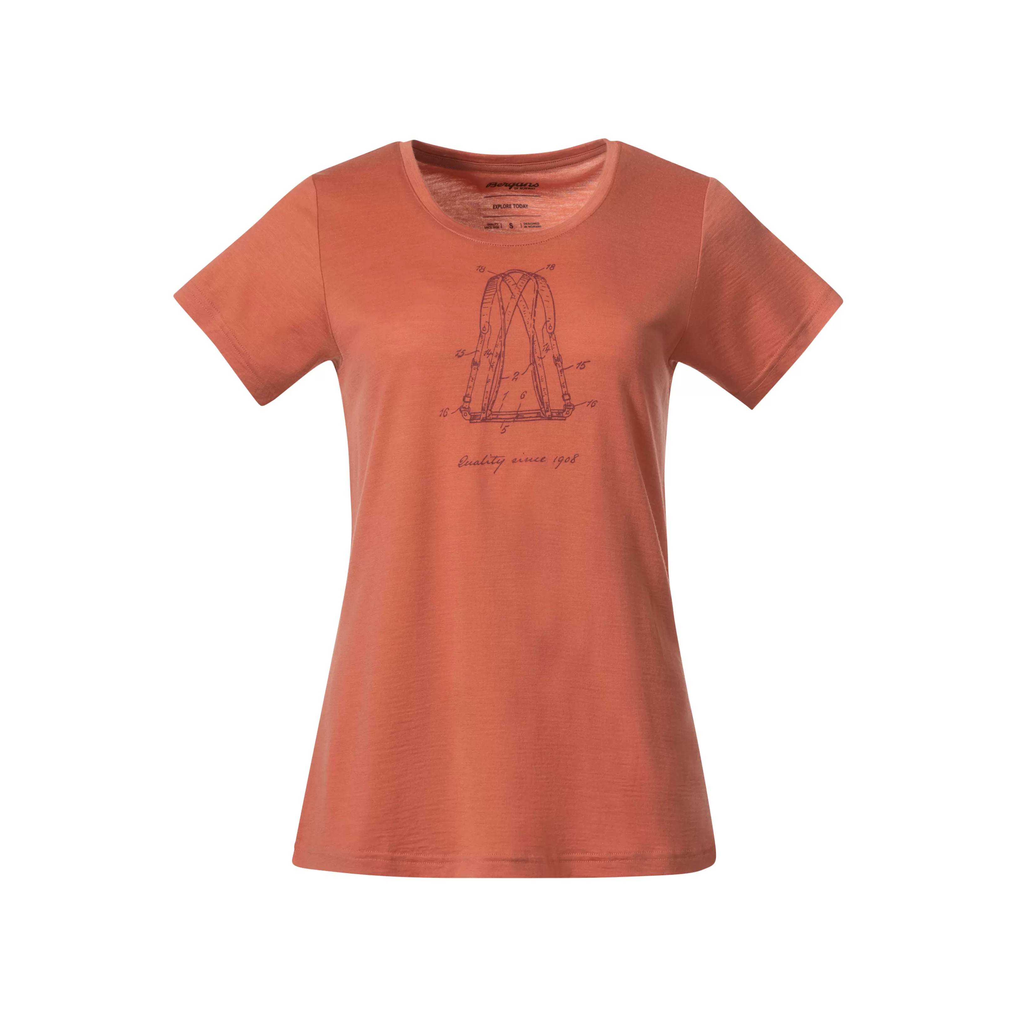 Bergans Graphic Wool W Tee - ^Women Wool t-shirts and tops | T-shirts