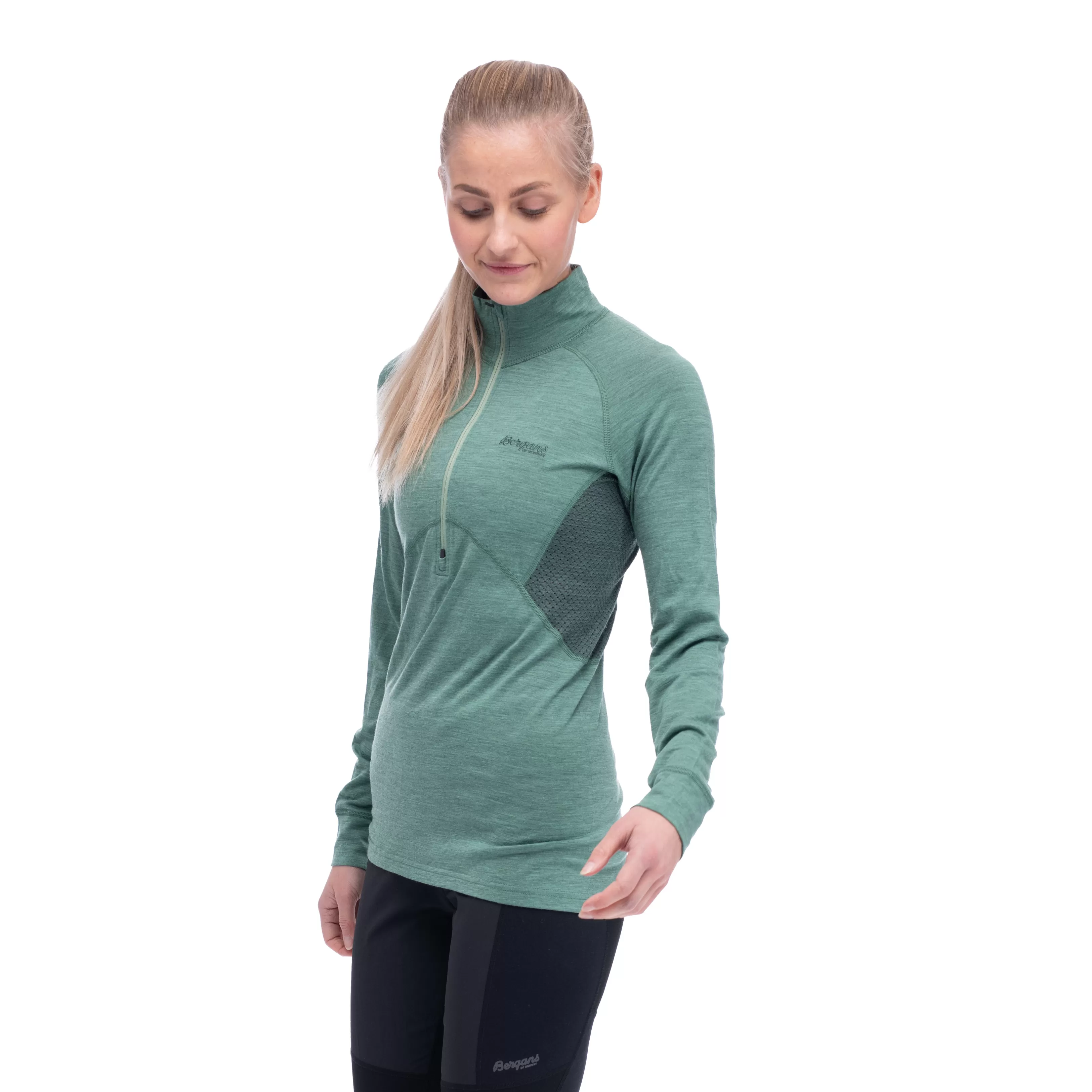 Bergans Inner:Pure W Half Zip - ^Women Wool longsleeved shirts