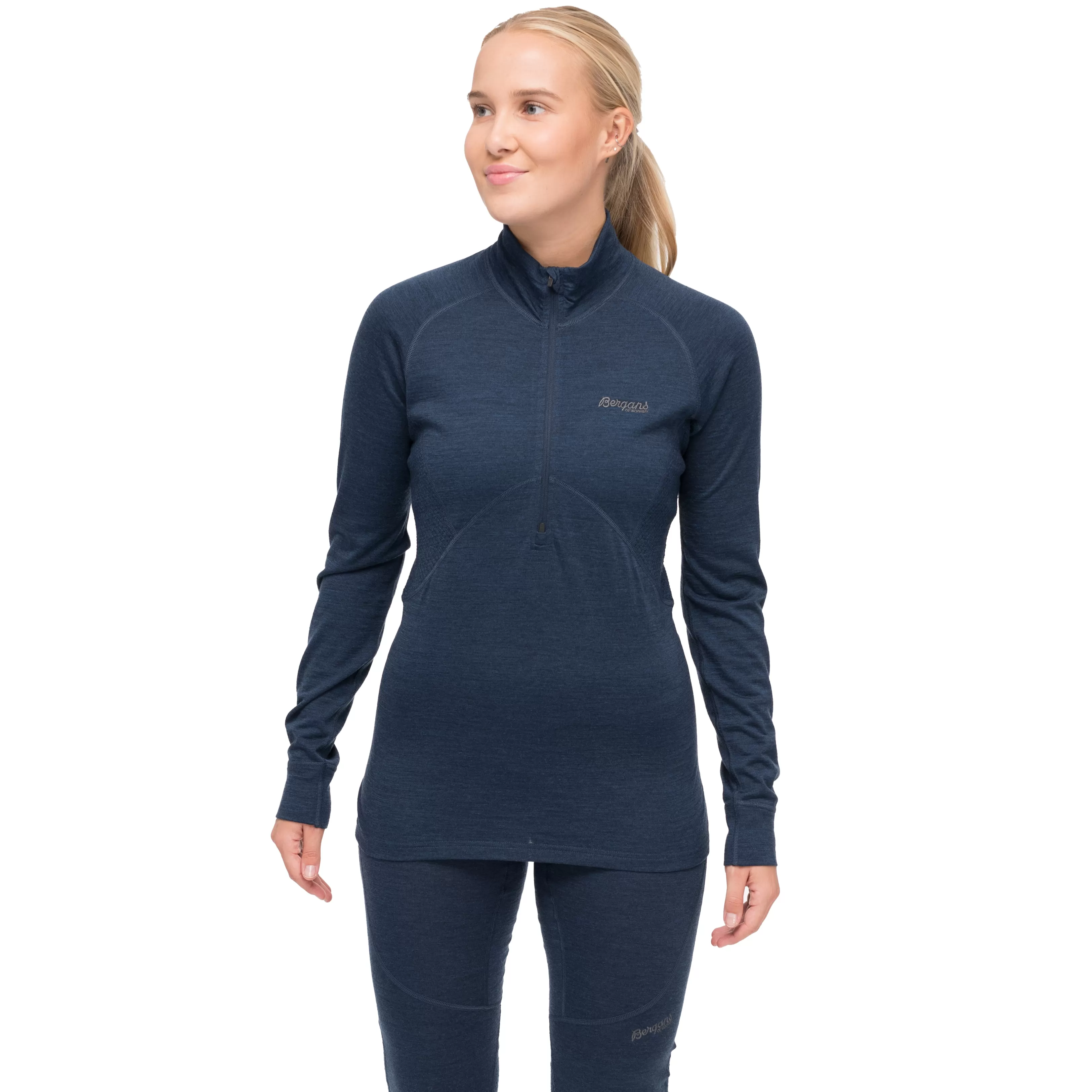 Bergans Inner:Pure W Half Zip - ^Women Wool longsleeved shirts