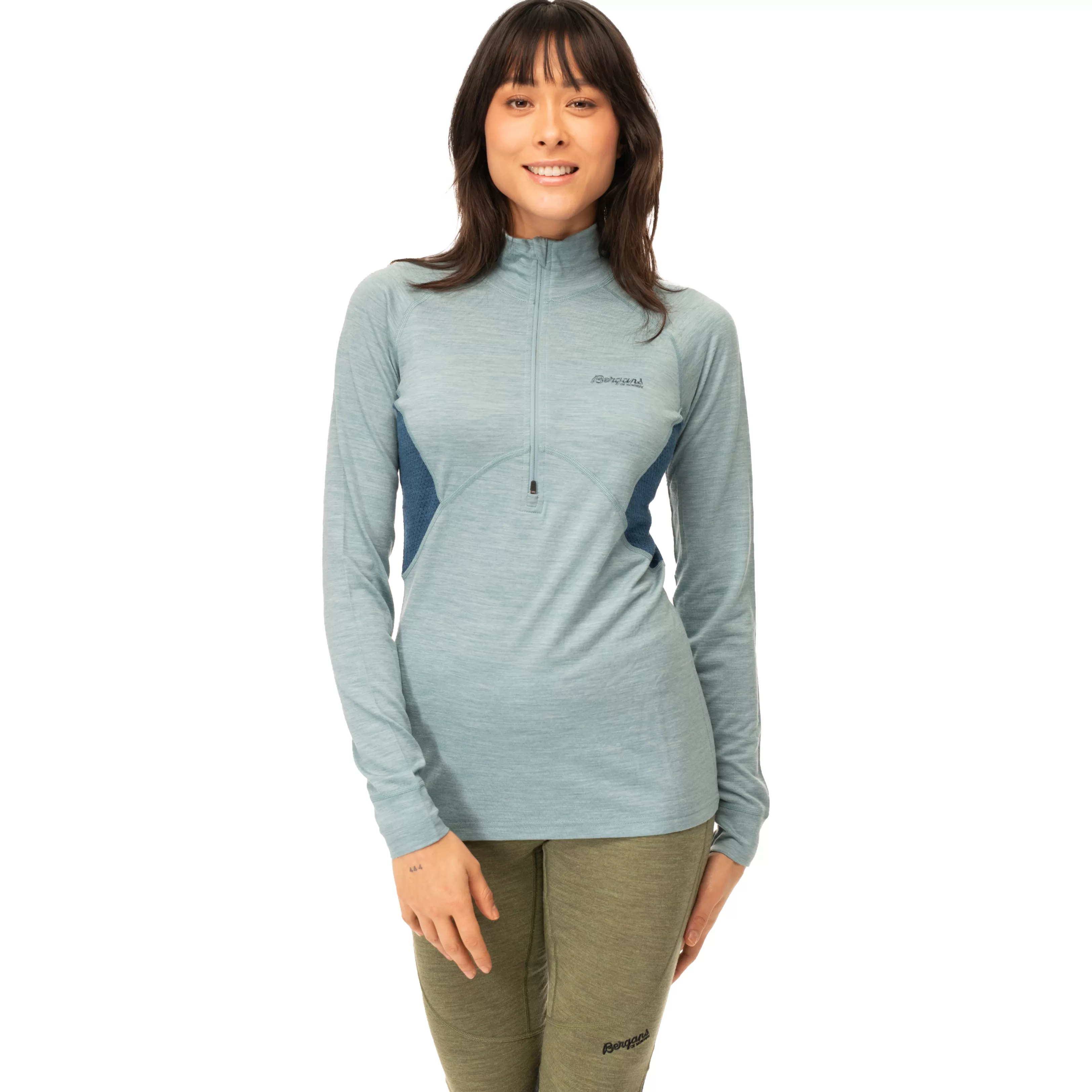 Bergans Inner:Pure W Half Zip - ^Women Wool longsleeved shirts