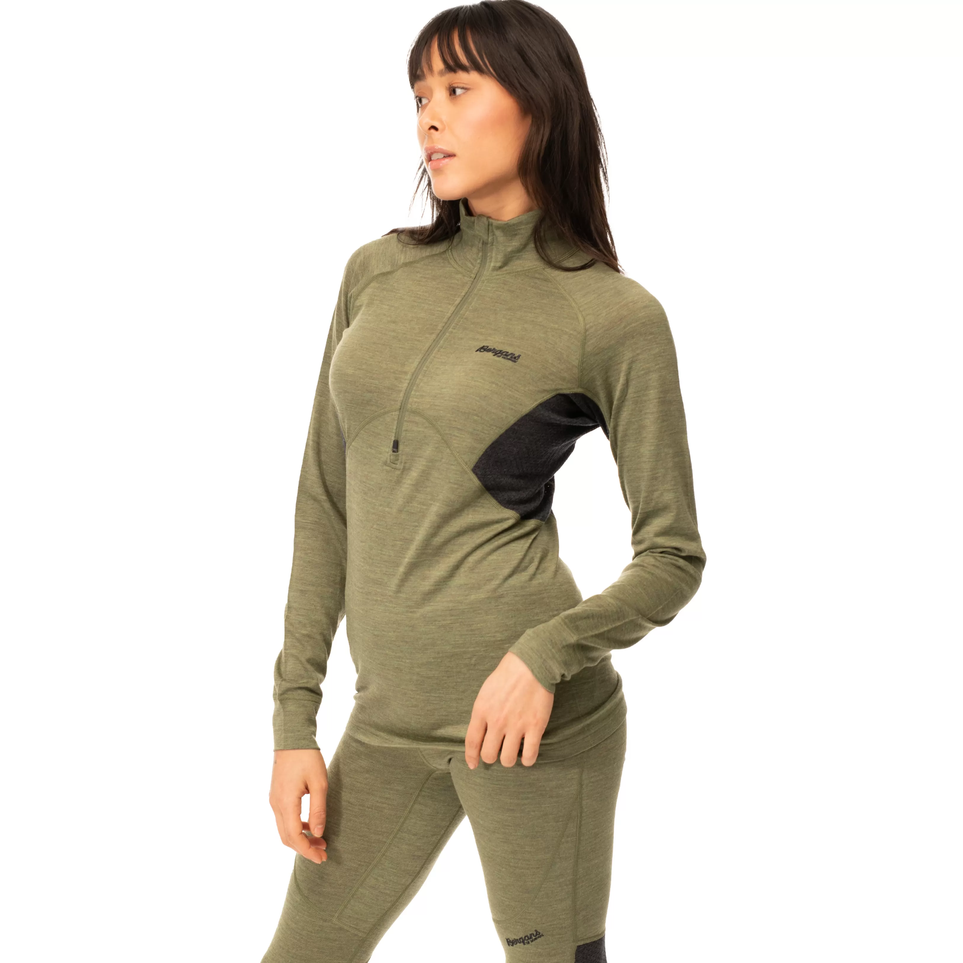 Bergans Inner:Pure W Half Zip - ^Women Wool longsleeved shirts