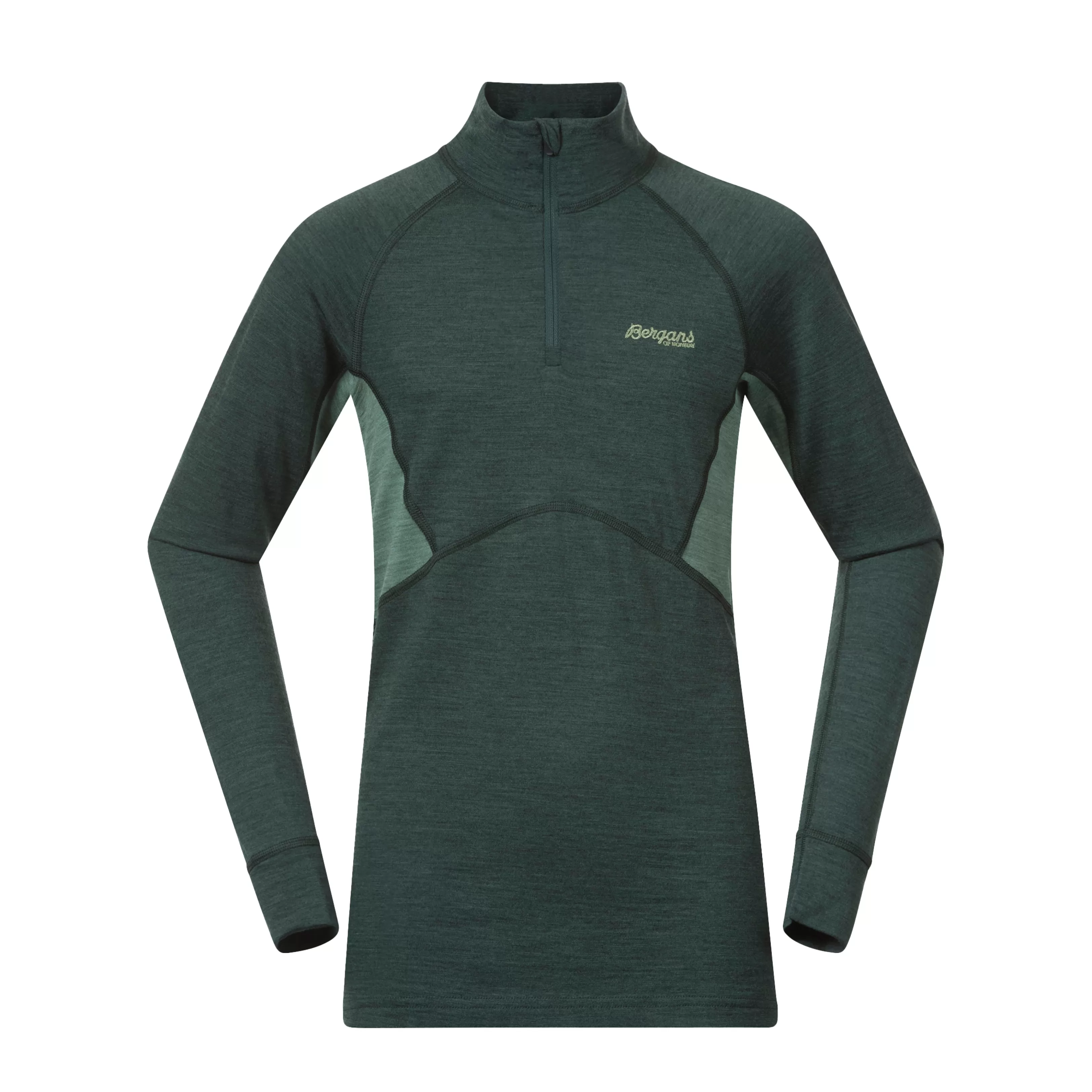 Bergans Inner:Pure Youth Half Zip - ^Kids Wool baselayers