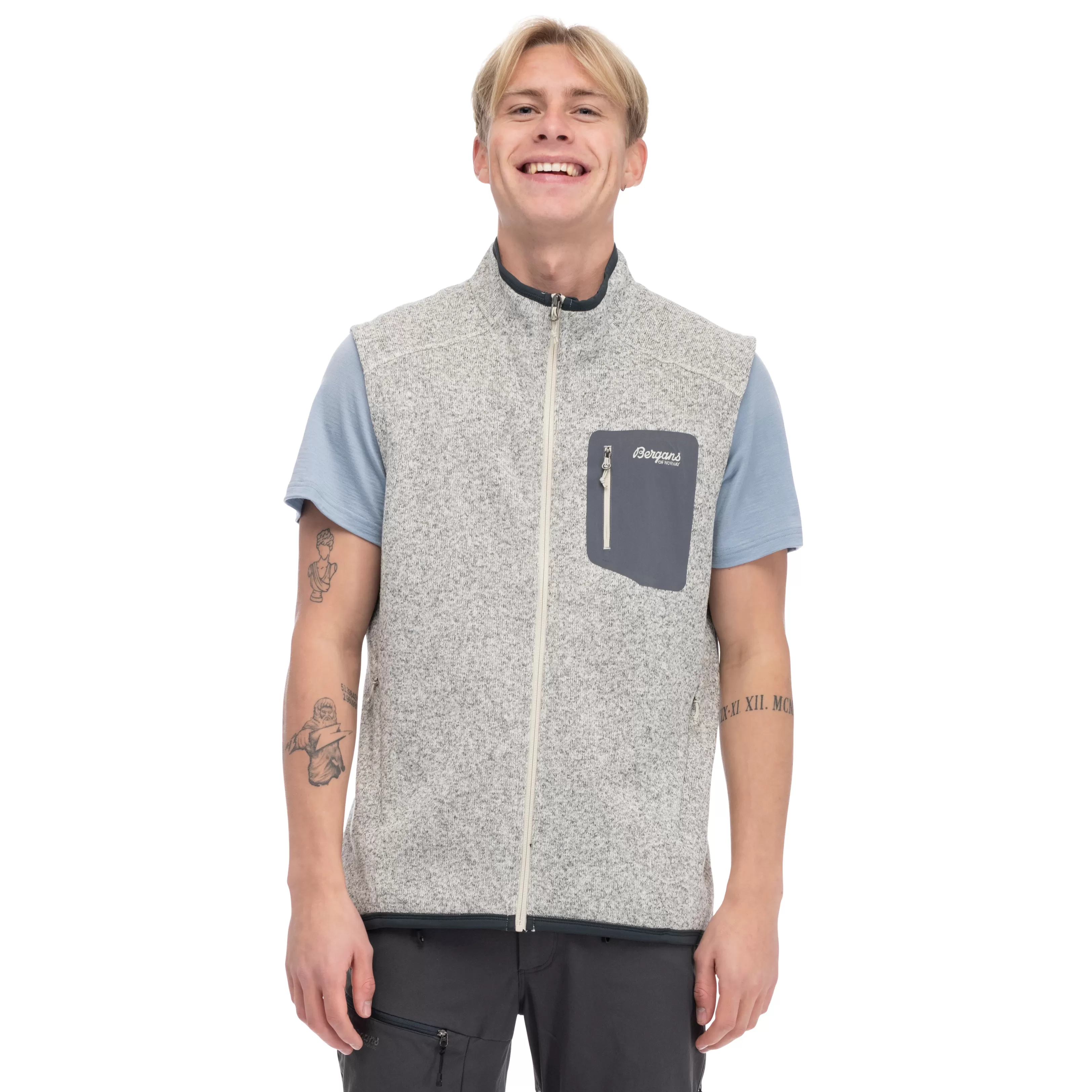 Bergans Kamphaug Knitted Vest Men - ^ Vests | Fleece