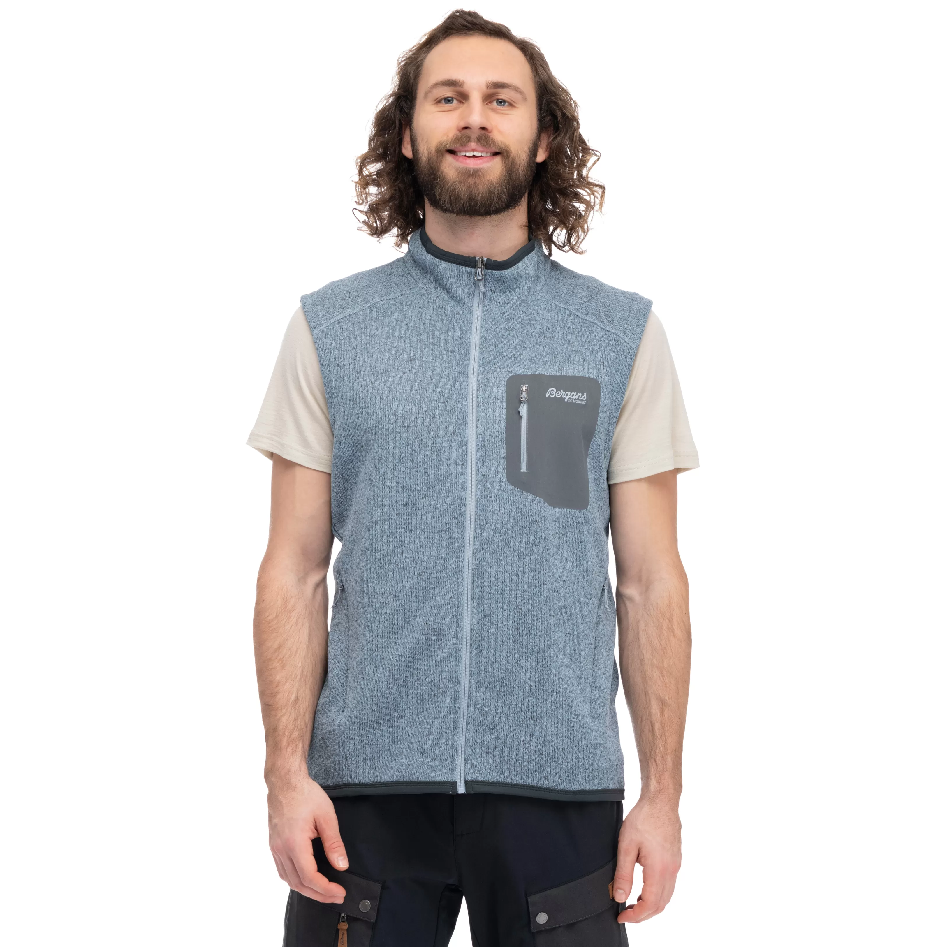 Bergans Kamphaug Knitted Vest Men - ^ Vests | Fleece