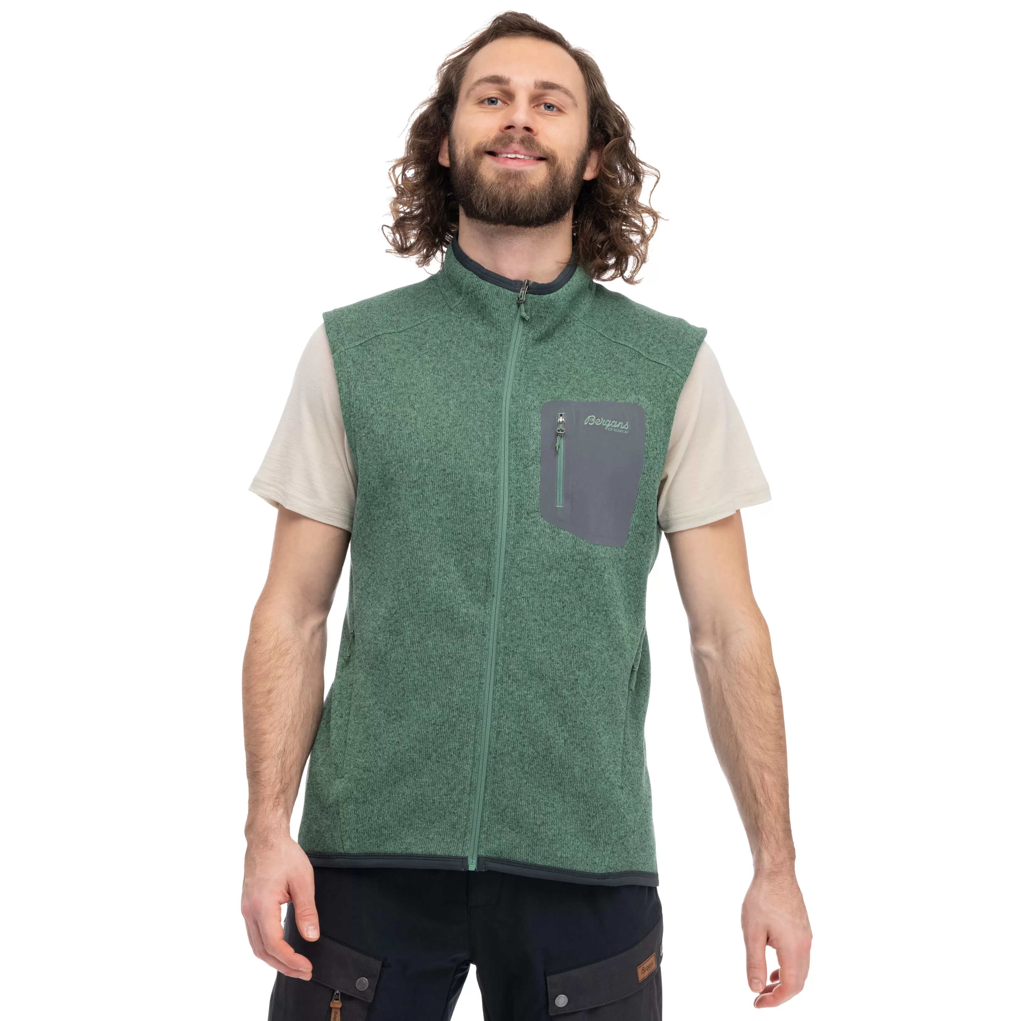 Bergans Kamphaug Knitted Vest Men - ^ Vests | Fleece