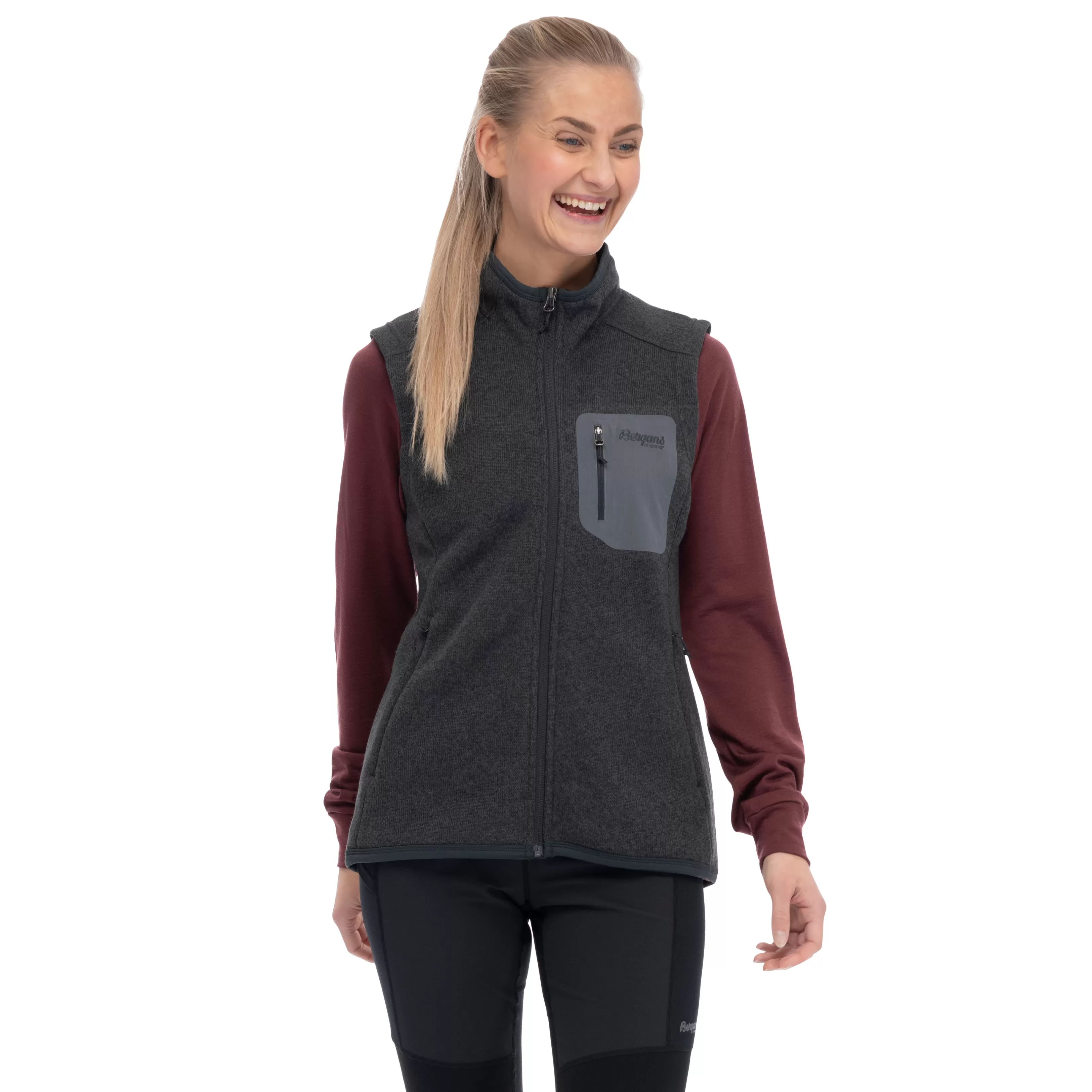 Bergans Kamphaug Knitted Vest Women - ^Women Vests | Fleece