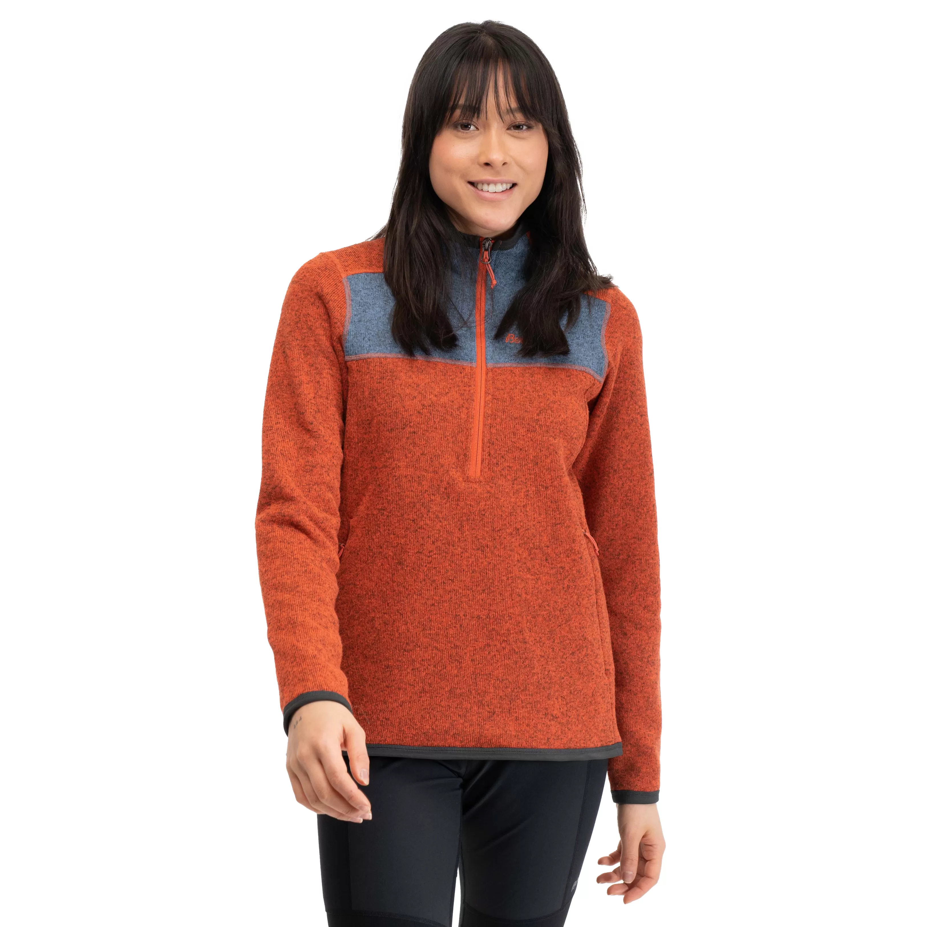 Bergans Kamphaug Knitted W Half Zip - ^Women Fleece