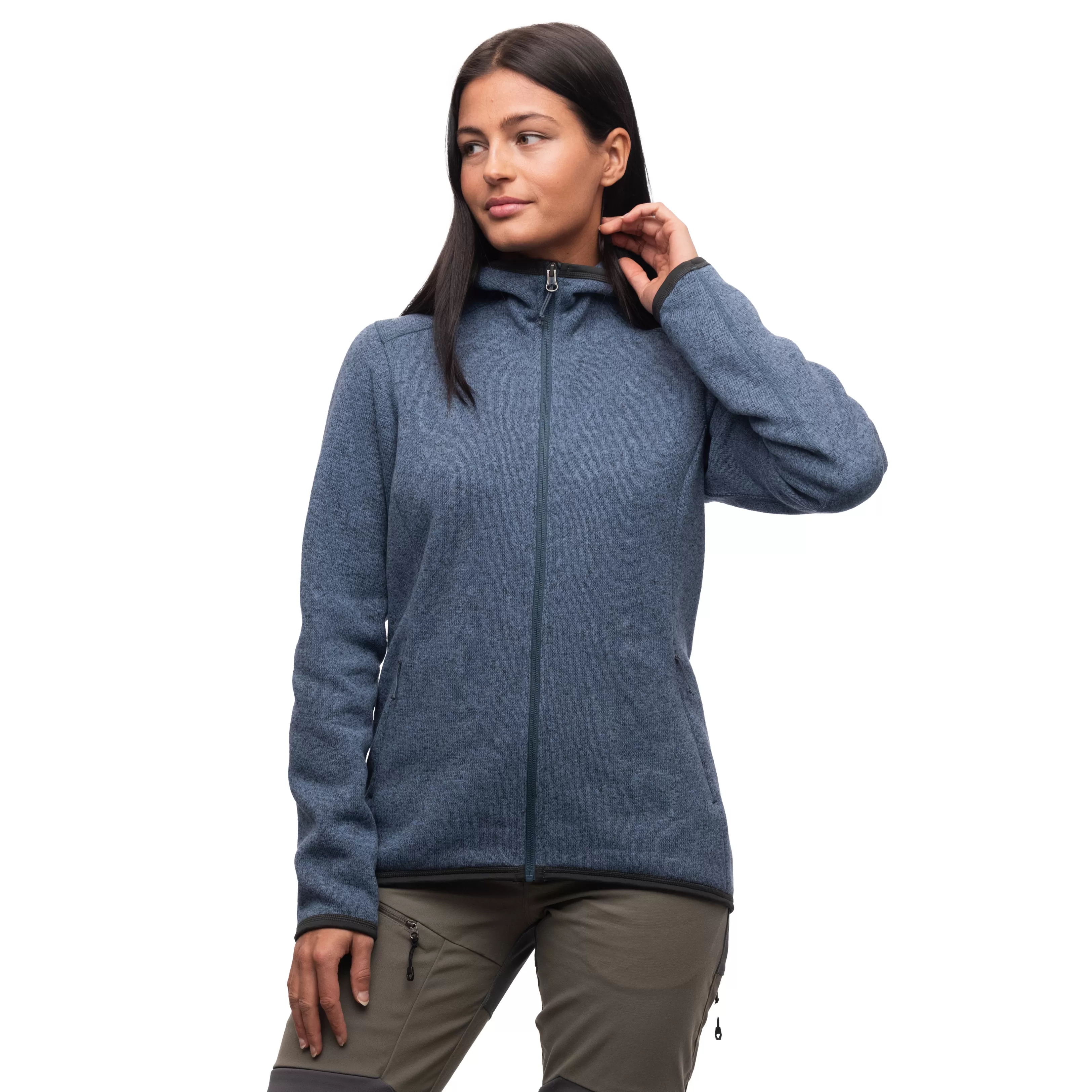 Bergans Kamphaug Knitted W Hoodie - ^Women Fleece