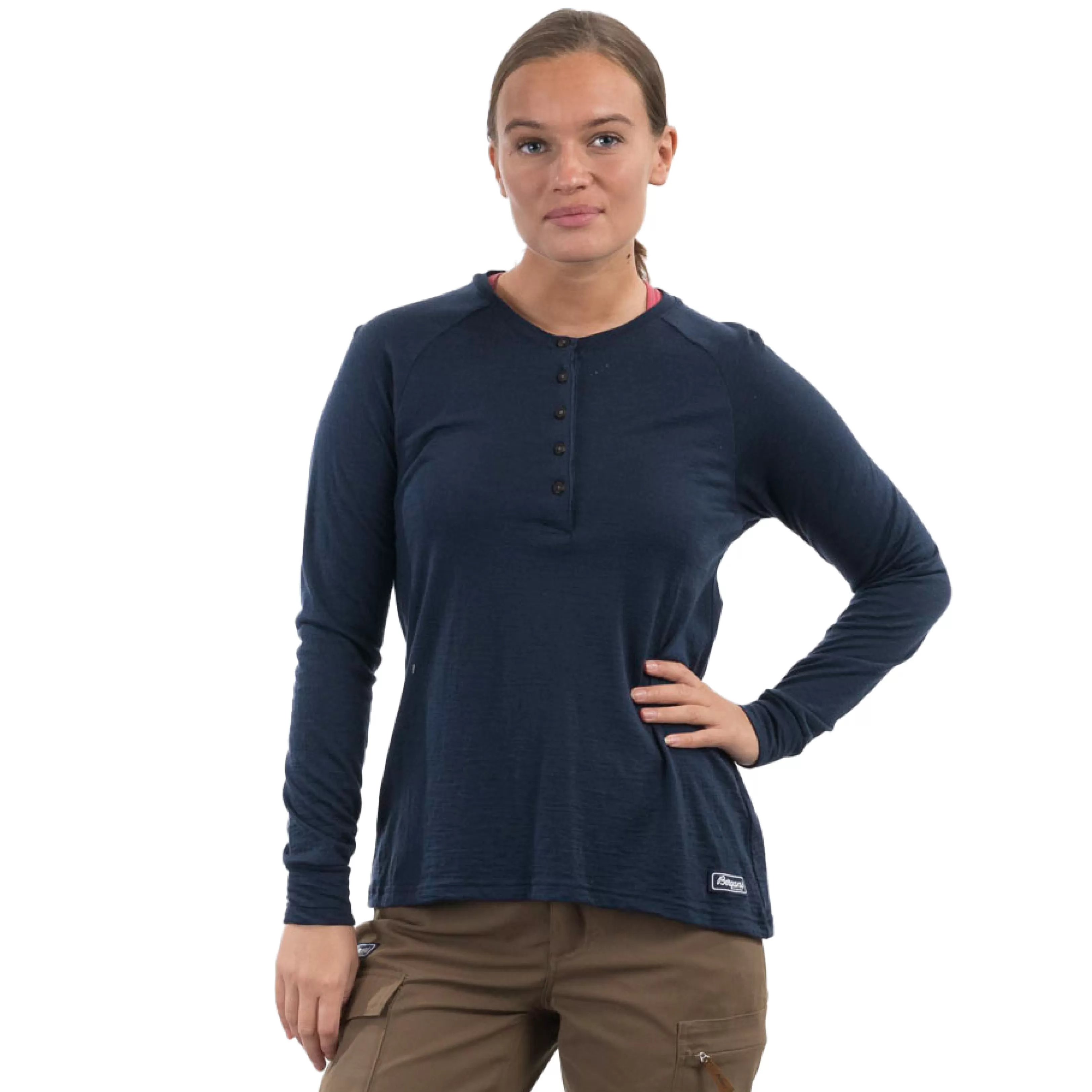 Bergans Lysebu Wool W Henley - ^Women Wool longsleeved shirts