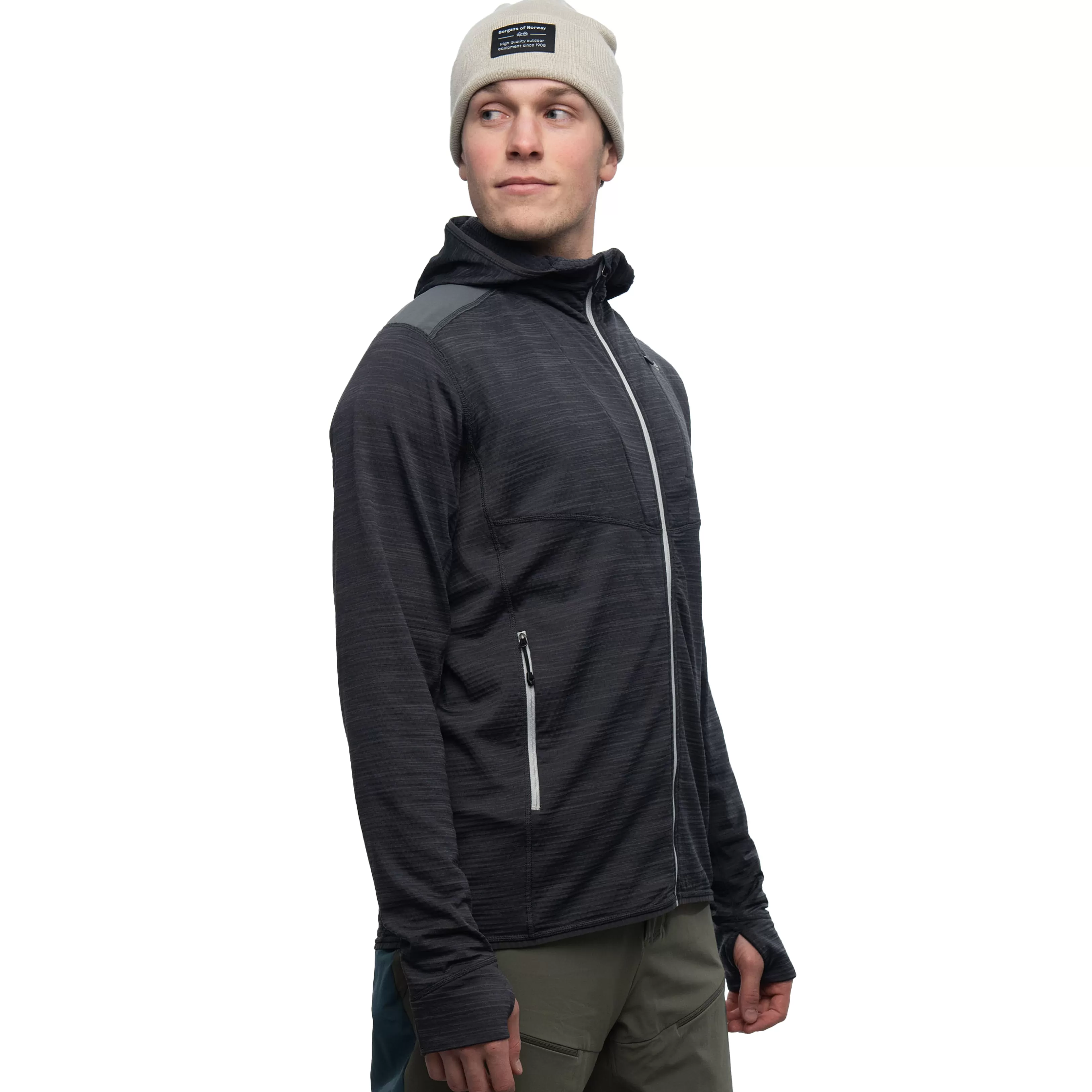 Bergans Rabot Active Mid Hood Jacket - ^ Fleece