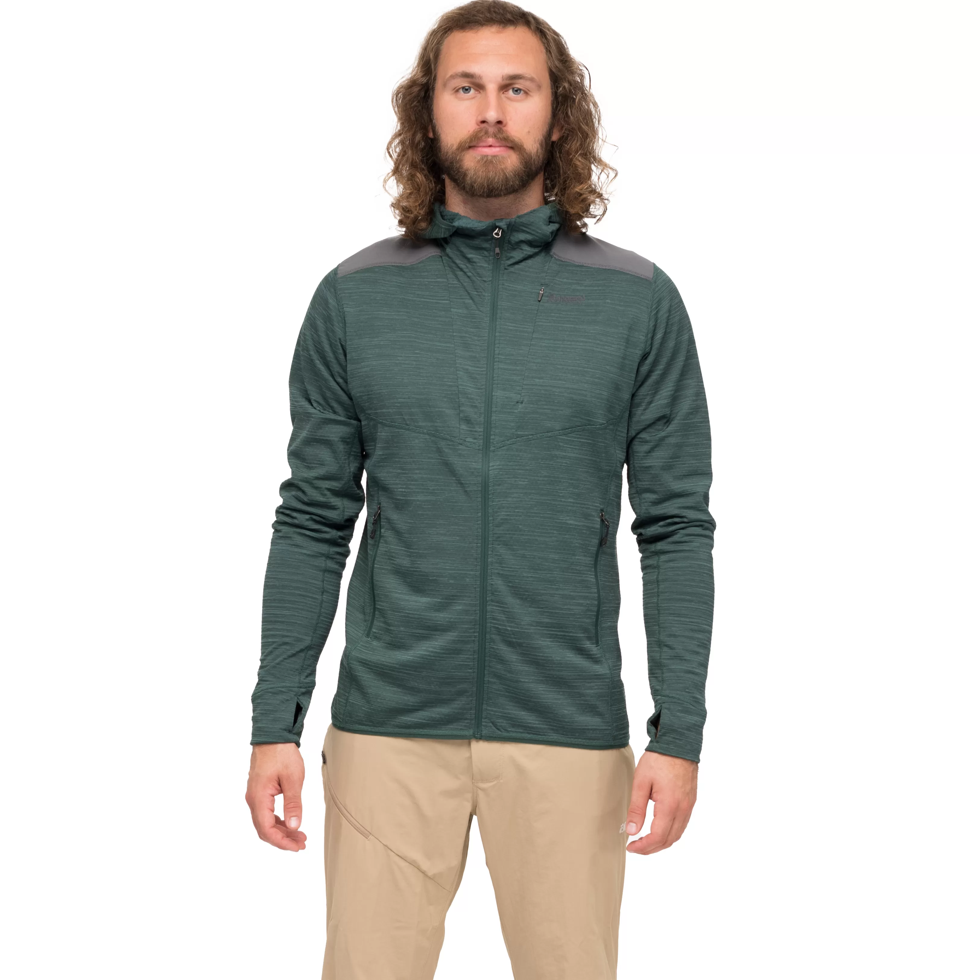 Bergans Rabot Active Mid Hood Jacket - ^ Fleece