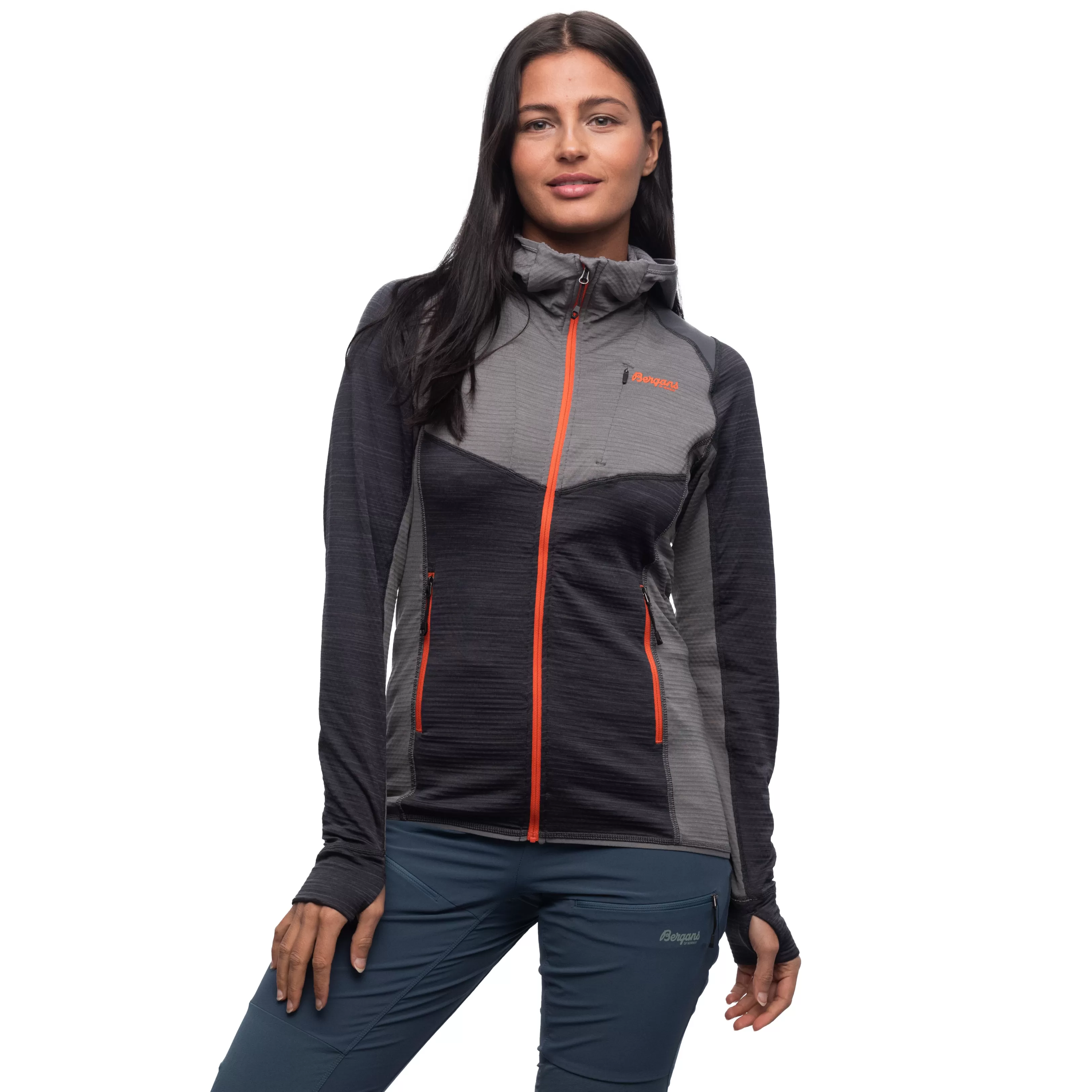 Bergans Rabot Active Mid Hood W Jacket - ^Women Fleece