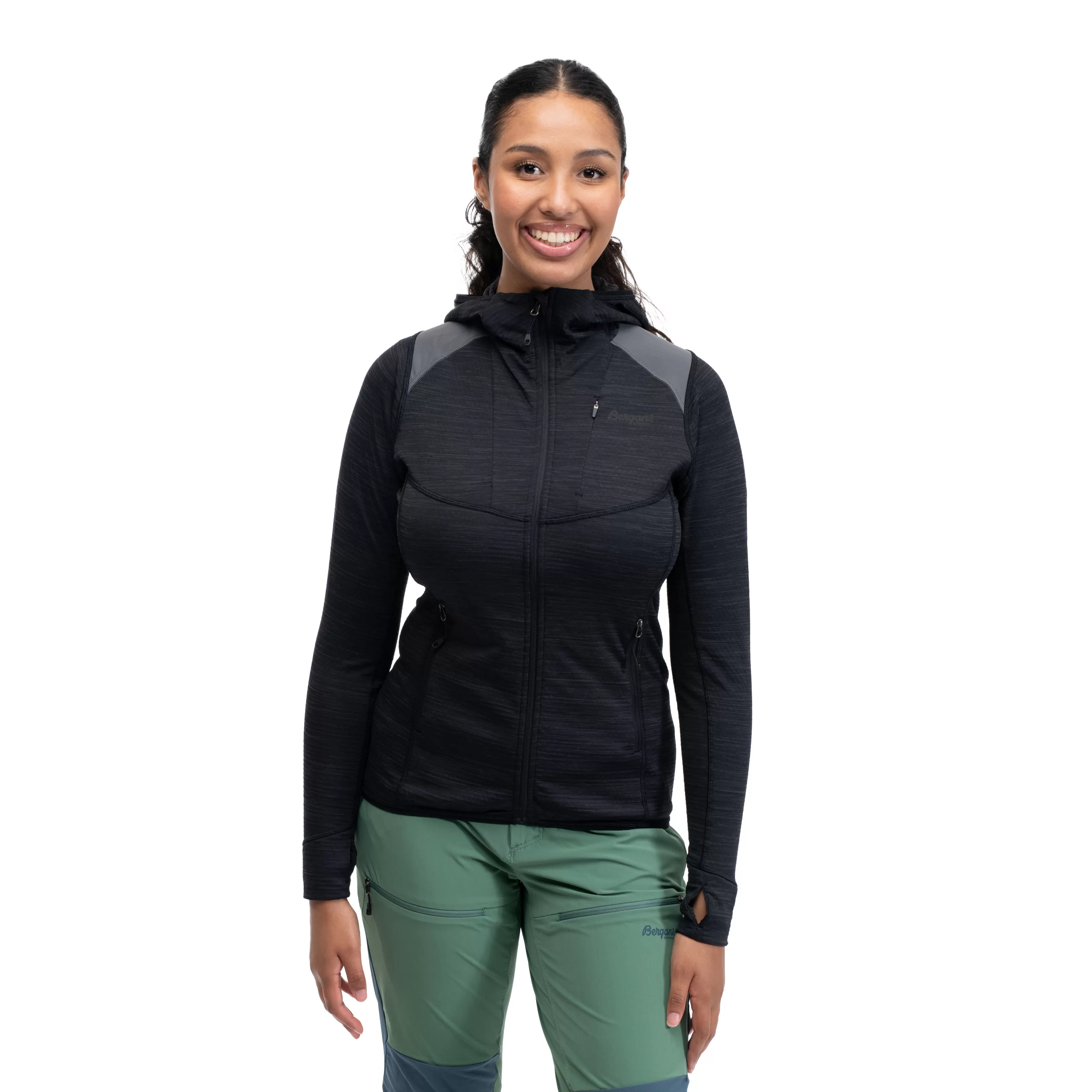 Bergans Rabot Active Mid Hood W Jacket - ^Women Fleece