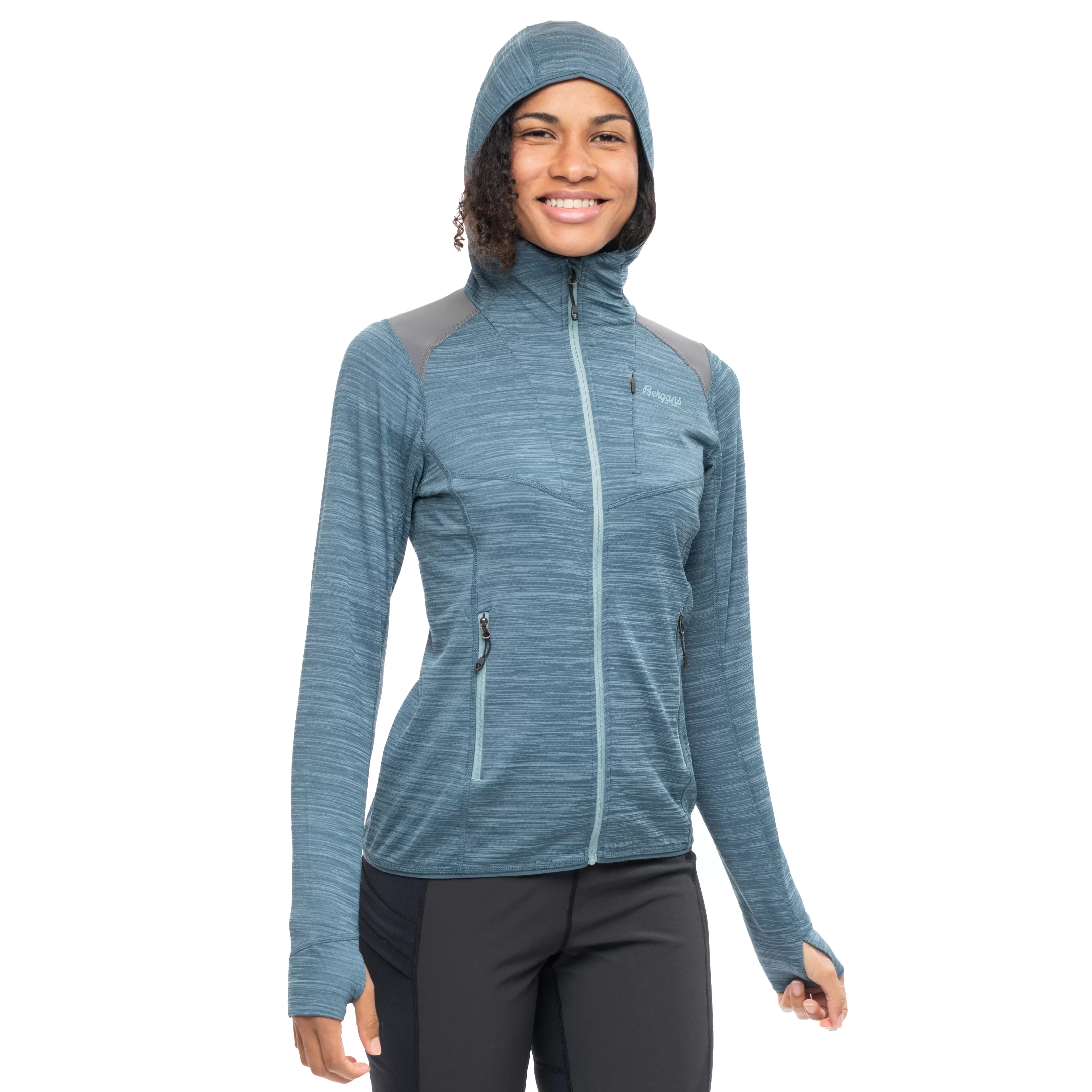 Bergans Rabot Active Mid Hood W Jacket - ^Women Fleece