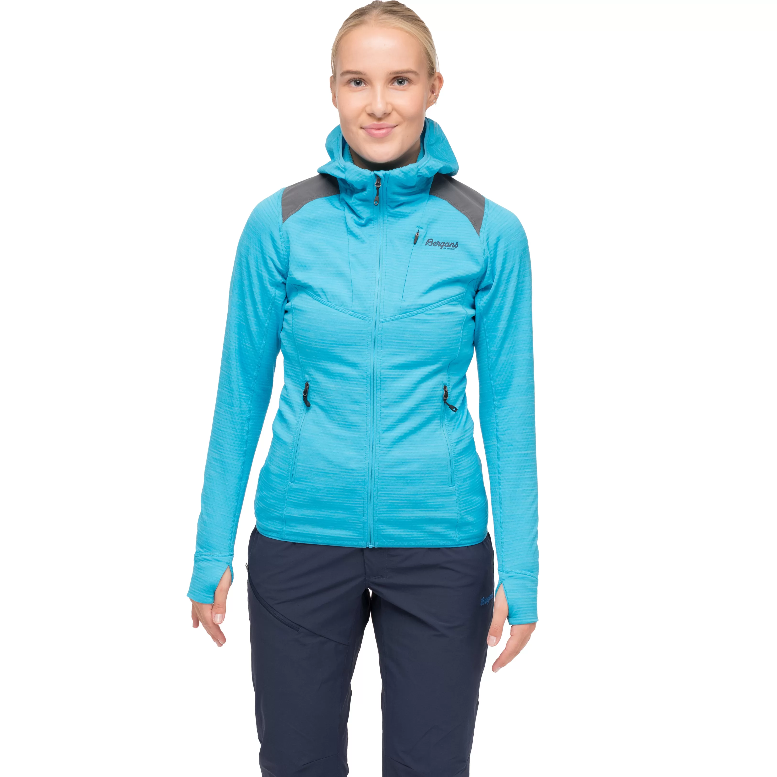 Bergans Rabot Active Mid Hood W Jacket - ^Women Fleece