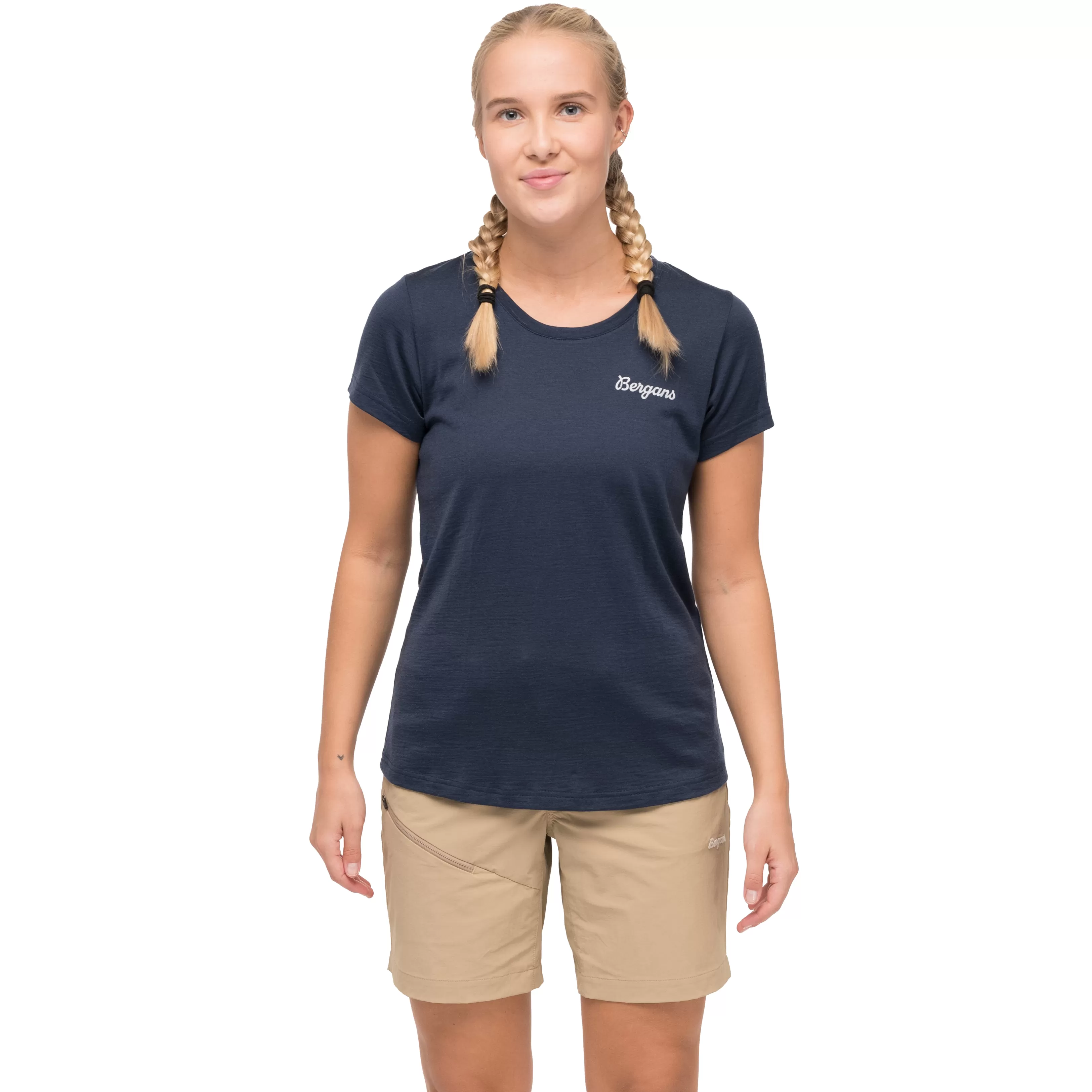 Bergans Rabot Emblem Wool Tee Women - ^Women Wool t-shirts and tops | T-shirts