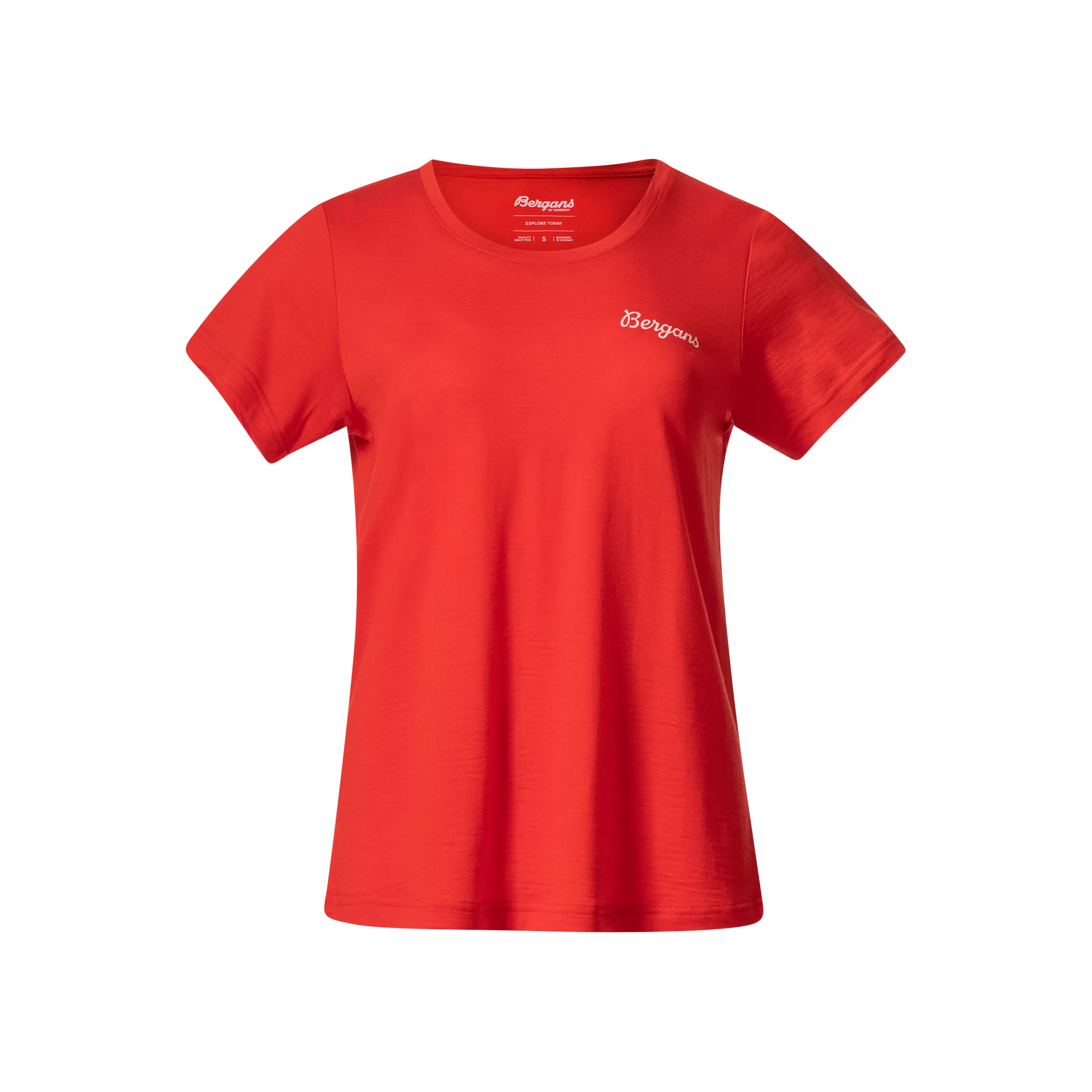 Bergans Rabot Emblem Wool Tee Women - ^Women Wool t-shirts and tops | T-shirts