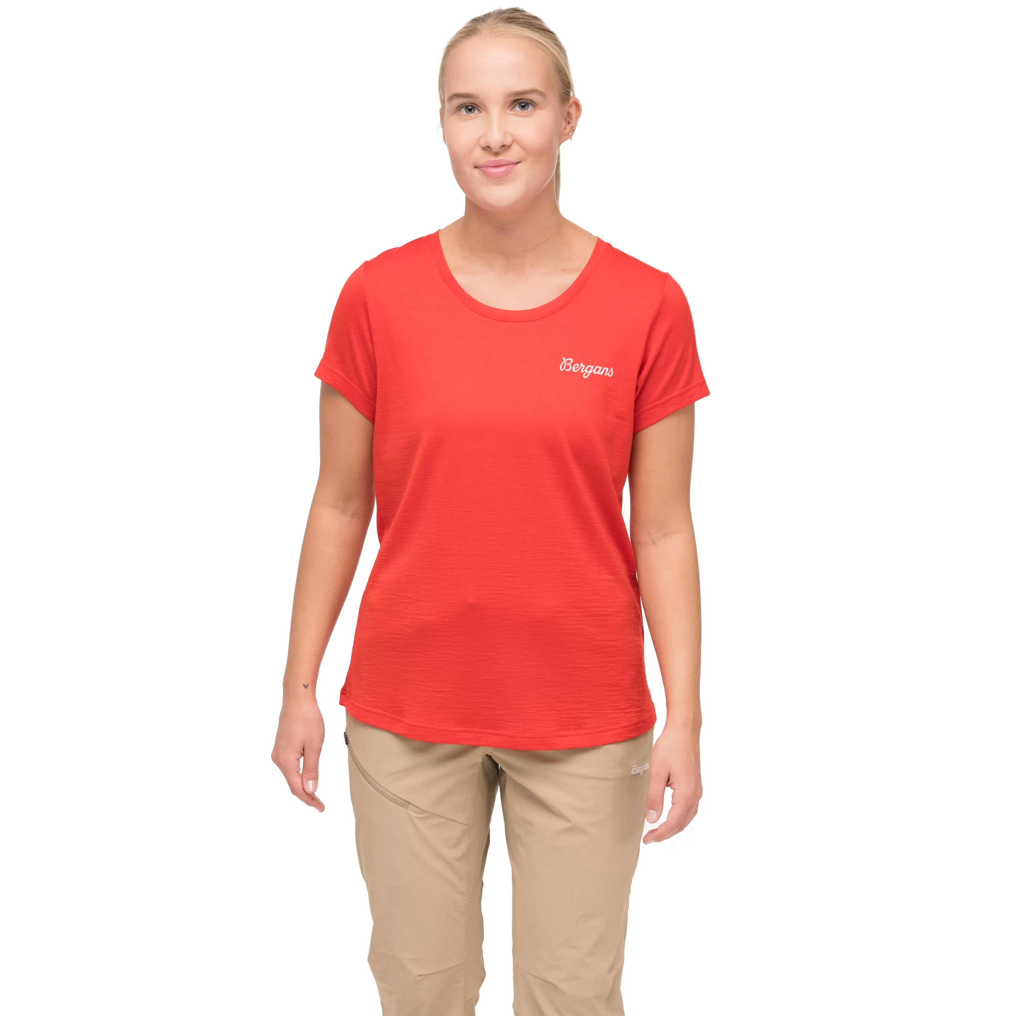 Bergans Rabot Emblem Wool Tee Women - ^Women Wool t-shirts and tops | T-shirts