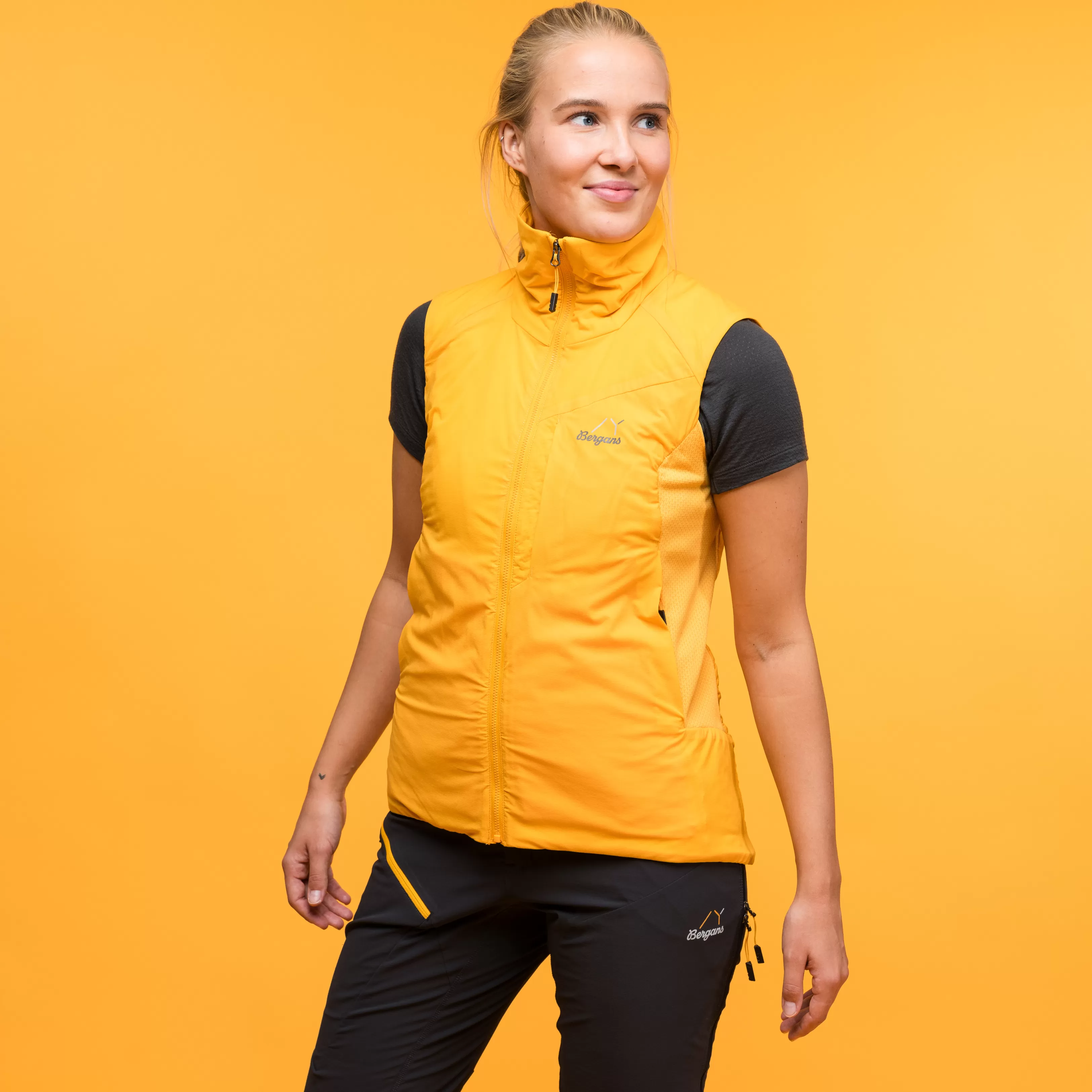 Bergans Y MountainLine Light Insulated Air Vest Women - ^Women Vests | Isolation